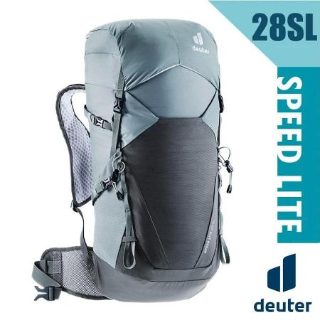 【德國 Deuter】SPEED LITE 超輕量旅遊背包28SL.女性窄肩款/3410522深灰/黑✿30E010